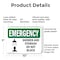Signmission Shower And Eyewash Do Not Block With Symbol, 10 in W x Rectangle, Plastic OS-2PACK-EM-P-710-L-10420 - alternate 6